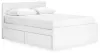 Ashley Furniture EB9630B16 Ashley Furniture EB9630B16 Onita - Queen Panel Platform Bed With 2 Side Storage - White