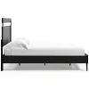 Ashley Furniture EB3392B2 Finch - Queen Panel Platform Bed - Black / Brown