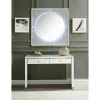 ACME 97592 Noralie - Accent Mirror With LED - Mirrored, Faux Diamonds