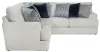 Jackson Furniture Industries 2470/72/46-21 Jackson Furniture Industries 2470/72/46-21 Polaris - 2 Piece Sectional With Comfort Coil Seating And 9 Accent Pillows Included - Sugar