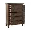 Liberty Furniture 615-BR41 Americana Farmhouse - 5 Drawer Chest - Dusty Taupe