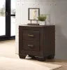 CoasterEveryday 204392 Kauffman - 2-Drawer Nightstand - Dark Cocoa