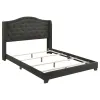 CoasterEssence 310072KE Sonoma - Upholstered Eastern King Wingback Bed - Gray