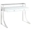 CoasterEssence 802141 Gemma - 2-Drawer Writing Desk - White High Gloss