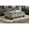 Furniture of America SM5156-OT Basie - Ottoman - Gray