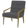Coaster Fine Furniture 903144 Kirra - Upholstered Metal Arm Accent Chair - Dark Gray