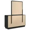 Coaster Fine Furniture 223663M Cavelle - 6-Drawer Dresser And Mirror - Black