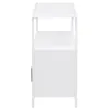 Coaster Fine Furniture 961642 Amherst - 2-Door Radio Weave Cane Metal Accent Cabinet - White