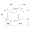 Coaster Fine Furniture 509964 Octavia - Upholstered Rectangular Ottoman - Camel