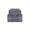 New Classic U5427-12P2-GRY Teddy - Recliner With Power Headrest & Footrest - Gray