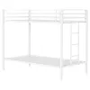 Coaster Fine Furniture 460361WHT Alevera - Metal Twin Over Twin Bunk Bed With Ladder - White