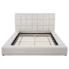 Coaster Fine Furniture 315948CRMKE Dreux - Upholstered Eastern King Panel Platform Bed - Cream