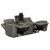 Coaster Fine Furniture 603431PPP-S2 Brickston - 2 Piece Triple Power Reclining Sofa Set - Charcoal