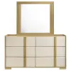 Coaster Fine Furniture 215653M Hyland - 6-Drawer Dresser With Mirror - Natural
