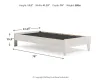 Ashley Furniture EB1864-111 Socalle - Twin Platform Bed - Light Natural