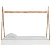 Ashley Furniture EB1221-121 Ashley Furniture EB1221-121 Piperton - Twin Tent Complete Bed in Box - Brown / White