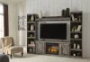 Ashley Furniture EW0440W8 Wynnlow - 4-Piece Entertainment Center With 60