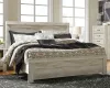 Ashley Furniture B331/31/36/58/56/97/91(2) Ashley Furniture B331/31/36/58/56/97/91(2) Bellaby - 7 Pc. - Dresser, Mirror, King Panel Bed, 2 Nightstands - Whitewash