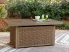 Ashley Furniture PCP790-773 Laguna Heights - Rectangular Fire Pit Table - Beige