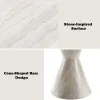ACME DN07075 Ogin - Round Dining Table - Marble Print & Natural