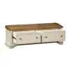 Liberty Furniture 498-OT47 Morgan Creek - Storage Hall Bench - Antique White / Wirebrushed Tobacco Accents