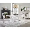 Riverside Furniture 37253 Cora - Trestle Dining Table - Cloud / Fog