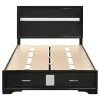 CoasterEveryday 206361F-S5 Miranda - 5 Piece Full Storage Bedroom Set - Black