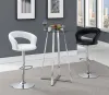 CoasterEveryday 100026 Zanella - Round Glass Top Bistro Bar Table - Chrome