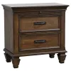 CoasterEssence 300525KW-S5 Devon - 5 Piece California King Bedroom Set - Burnished Oak