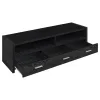 CoasterEssence 700645 Alton - 3-Drawer Engineered Wood TV Stand - Black Oak