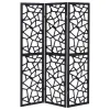 CoasterEveryday 900092 Nailan - 3-Panel Room Divider Folding Screen Open Mosaic - Black