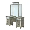 Furniture of America CM7673V-SET Salamanca - Vanity With Stool - Silver