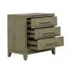 Liberty Furniture 789-BR61 Brentwood - 3 Drawer Nightstand With Charging Station - Sandstone