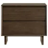 Coaster Fine Furniture 225012 Glenwood - 2-Drawer Nightstand Bedside Table - Warm Brown