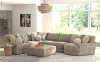 Jackson Furniture Industries 3145/63/59/31/96/28-28 Jackson Furniture Industries 3145/63/59/31/96/28-28 Turner - 5 Piece Sectional With RSF Cuddler With Cocktail Ottoman - Mushroom