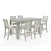 New Classic 40-D1652C-6C New Classic 40-D1652C-6C Pascal - Counter Dining Table With 6 Chairs - Driftwood
