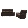 Coaster Fine Furniture 609571-S2 Navarro - 2 Piece Upholstered Reclining Sofa Set - Dark Brown