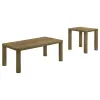 Coaster Fine Furniture 710858-S2 Castlewood - 2 Piece Cocktail Coffee Table Set - Brown Oak