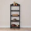 Liberty Furniture 244B-BK201 Liberty Furniture 244B-BK201 Magnolia Manor - Leaning Pier Bookcase - Weathered Bark & Antique Black