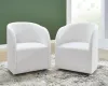 Ashley Furniture D821-02A Rowanbeck - Dining Upholstered Arm Chair (Set of 2) - Ivory