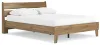 Ashley Furniture EB1866/231/157/113 Deanlow - 3 Pc. - Dresser, Queen Platform Panel Bed - Honey