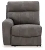 Ashley Furniture 61003S8 Ashley Furniture 61003S8 Next-Gen Durapella - 5-Piece Power Reclining Sectional With RAF And LAF Recliners - Slate