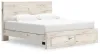 Ashley Furniture B2310B11 Ashley Furniture B2310B11 Lawroy - King Panel Bed With Storage Footboard - Light Natural