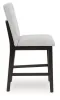 Ashley Furniture D618-124 Neymorton - Upholstered Barstool (Set of 2) - Dark Grayish Brown
