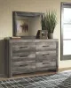 Ashley Furniture B440/31/36/71/96/92 Ashley Furniture B440/31/36/71/96/92 Wynnlow - 5 Pc. - Dresser, Mirror, Queen Panel Bed, Nightstand - Gray