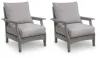 Ashley Furniture PCP803-820 Cove Beach - Lounge Chair With Cushion (Set of 2) - Gray
