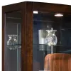 Pulaski Furniture 21221 PFC Curios - Curved Front 5 Shelf Curio Cabinet - Mahogany Brown