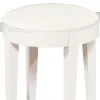 Samuel Lawrence Furniture S458-414 Bella White - Kids 3-Drawer Vanity Desk And Upholstered Stool Set - White