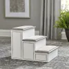 Liberty Furniture 244-BR1000 Magnolia Manor - Pet Steps - Antique White
