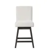 New Classic D4125-28-WHT New Classic D4125-28-WHT High Line - Swivel Counter Chair (Set of 2) - White